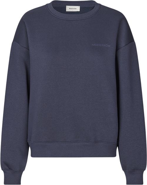 Modström Tiamd Sweat Kvinde Blå Sweatshirts Str XS - hos Magasin