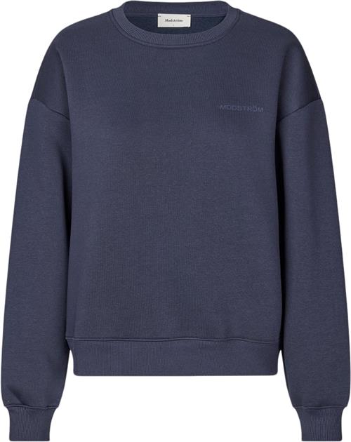 Modström Tiamd Sweat Kvinde Blå Sweatshirts Str XL - hos Magasin