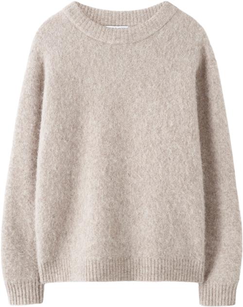 Se Tiger of Sweden Gwynn A Strik Kvinde Beige Melange Sweaters Str XS - Merino hos Magasin ved Magasin