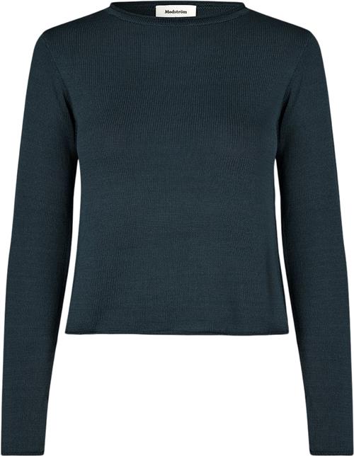 Modström Ivonnemd Oneck Kvinde Midnight Blue Sweaters Str S - hos Magasin