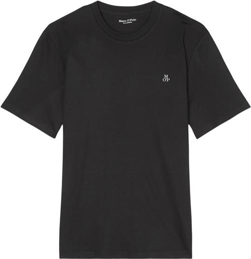 Marc O’Polo Tshirt, Short Sleeve, Logo Print Kvinde Black Kortærmede T-shirts Str L - hos Magasin