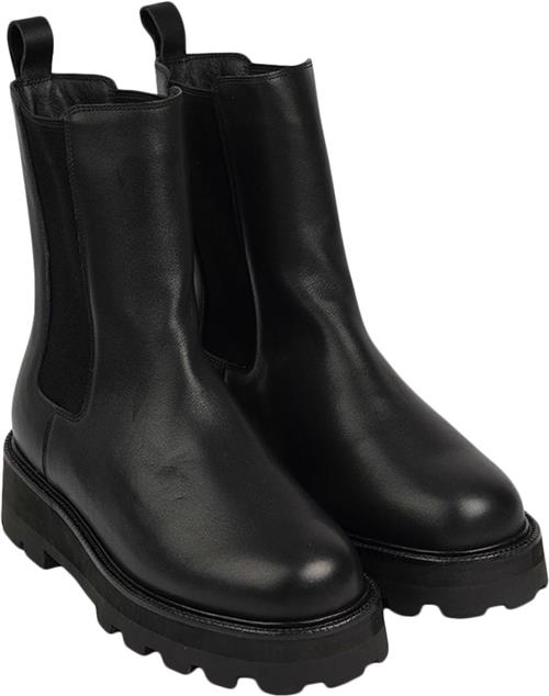 Se Lovelies Musala Leather Boots With Flyknit & Shearling Kvinde Black Vinterstøvler Str 41 - Læder hos Magasin ved Magasin