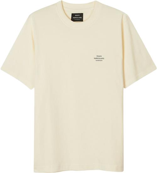 Se Mads Nørgaard - Copenhagen Cotton Jersey Frode Emb Logo Tee Mand Vanilla Ice Kortærmede T-shirts Str XL - hos Magasin ved Magasin