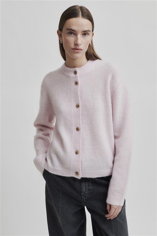 Second Female Brook Mohair Blend Knit Plain Cardigan Kvinde Festival Bloom Sweaters Str L Mohair - hos Magasin