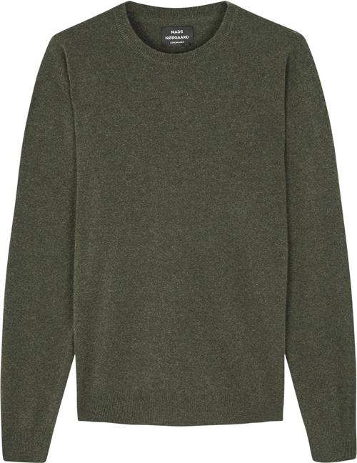 Se Mads Nørgaard - Copenhagen Eco Wool Karsten Knit Mand Grøn Sweaters Str XL - hos Magasin ved Magasin