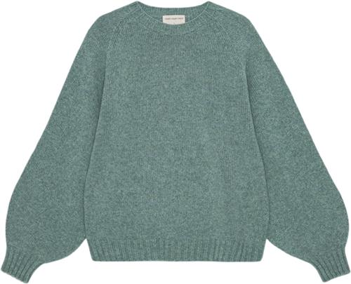 Moshi Moshi Mind Sienna Knit Wool Kvinde Green Melange Sweaters Str S - Uld hos Magasin