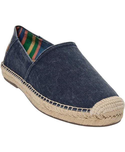 Polo Ralph Lauren Washed Canvascevio Slip-so-lfr Mand Blå Loafers Str 44 - hos Magasin