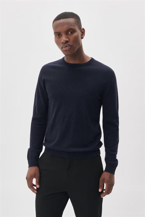 Matinique Margrate Mand Blå Sweaters Str XL - Merino Uld hos Magasin