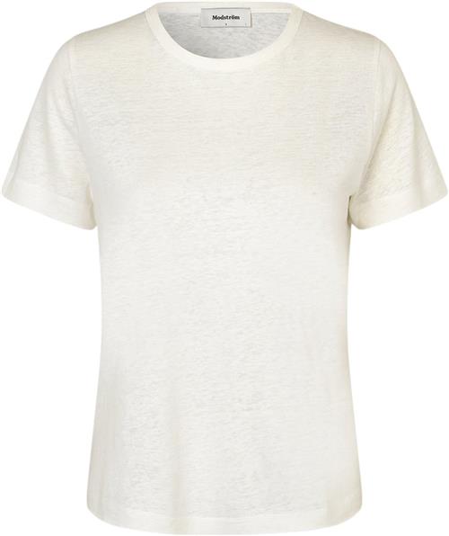 Modström Holtmd Tshirt Kvinde Soft White Kortærmede T-shirts Str XL - Bomuld hos Magasin