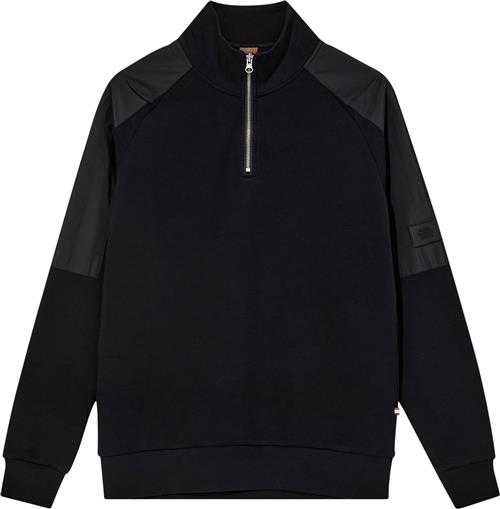 Se Mos Mosh Gallery Mmgjayson Zip Sweat Mand Black Sweatshirts Str S - hos Magasin ved Magasin