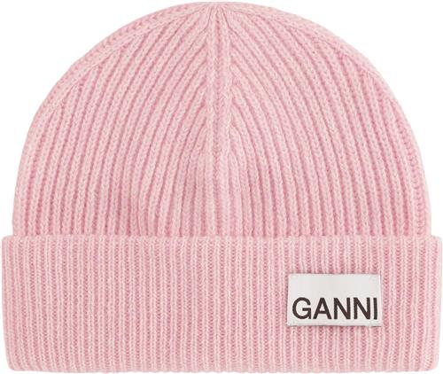 Ganni Light Structured Rib Knit Beanie ONE SIZE - Hatte & Huer hos Magasin