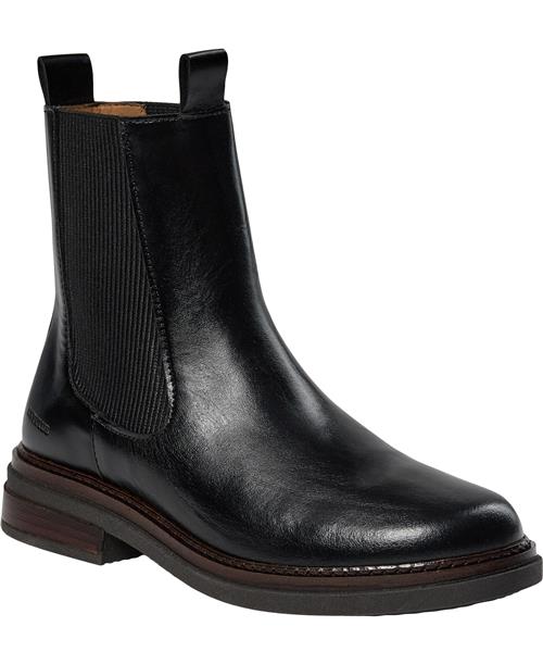 Se ANGULUS Støvle med Elastik Kvinde 1835/019 Black/black Chelsea Boots Str 40 - Læder hos Magasin ved Magasin