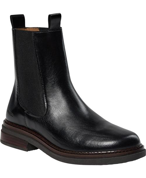 Se ANGULUS Støvle med Elastik Kvinde 1835/019 Black/black Chelsea Boots Str 38 - Læder hos Magasin ved Magasin