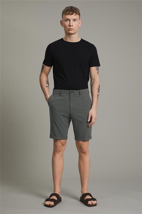 Matinique Maliam SH Mand Medium Grey Melange Chino Shorts Regular Fit Str 30 - hos Magasin