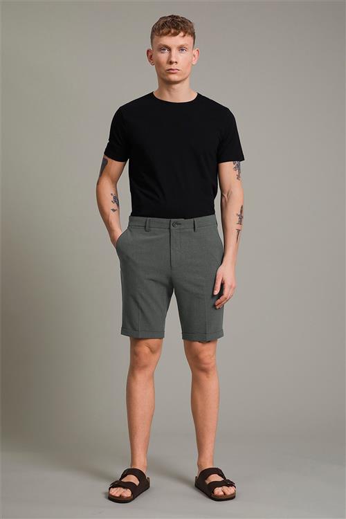 Matinique Maliam SH Mand Medium Grey Melange Chino Shorts Regular Fit Str 32 - hos Magasin