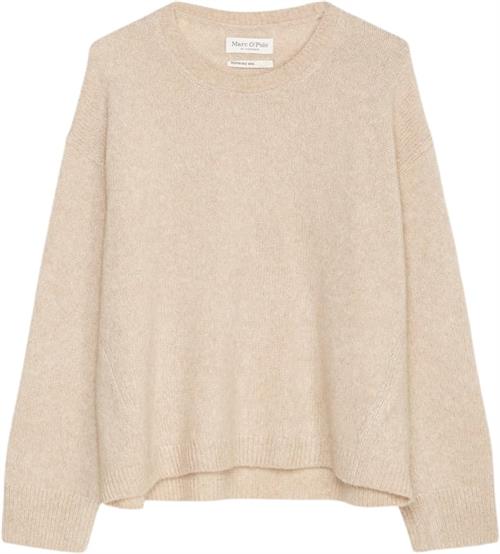 Se Marc O’Polo Pullover, Longsleeve, Roundneck Kvinde Blushed Camel Sweaters Str S - hos Magasin ved Magasin