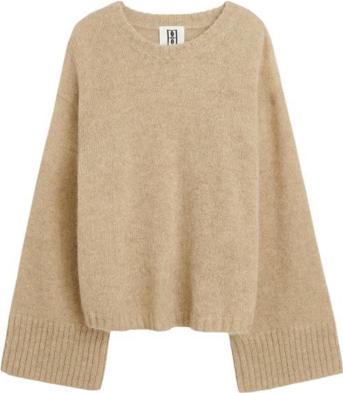 By Malene Birger Cierra Kvinde Twill Beige Sweaters Str XS - Uld hos Magasin