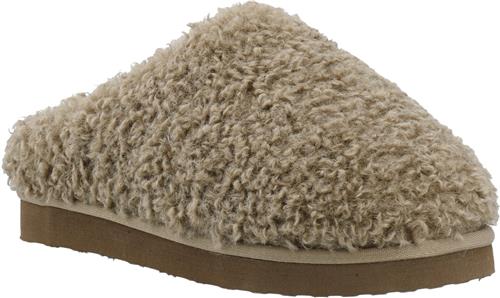 Bianco Biasweetie Slip In Faux Shearling Kvinde Taupe Hjemmesko Str 41 - hos Magasin