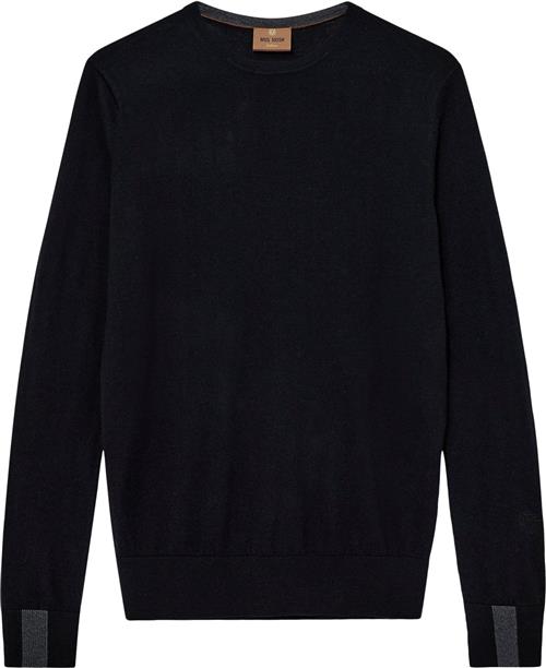 Se Mos Mosh Gallery Mmgadam Soft Knit Mand Black Sweaters Str XL - hos Magasin ved Magasin