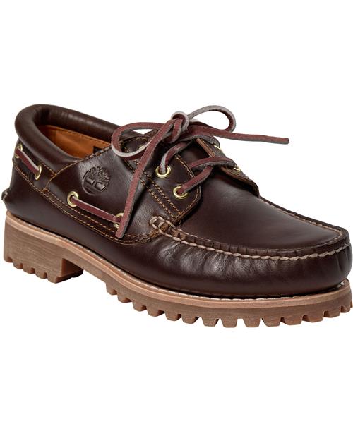 TIMBERLAND Authentics 3 Eye Classic Lug Brown Mand Brown Sejlersko Str 44 - hos Magasin