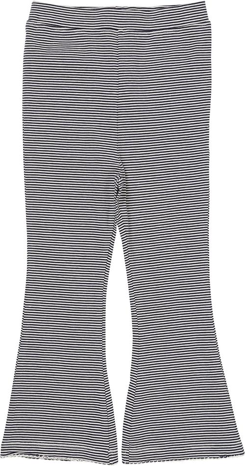 Copenhagen Colors Striped Flare Pant Kvinde Navy/cream Bukser Str 98 - Bomuld hos Magasin