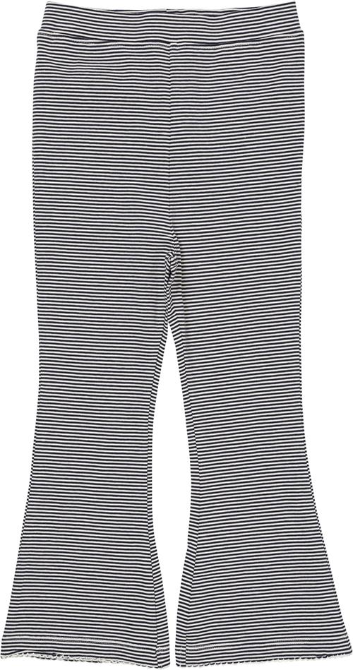 Copenhagen Colors Striped Flare Pant Kvinde Navy/cream Bukser Str 104 - Bomuld hos Magasin