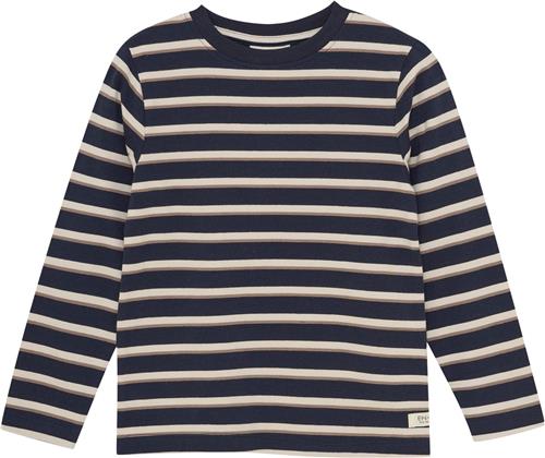 En Fant Tshirt LS Stripe Str 128 - Parisian Night Langærmede T-shirts hos Magasin