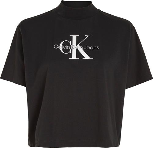 Calvin Klein Tshirt With Monologo Kvinde Beh Kortærmede T-shirts Str L - Bomuld hos Magasin