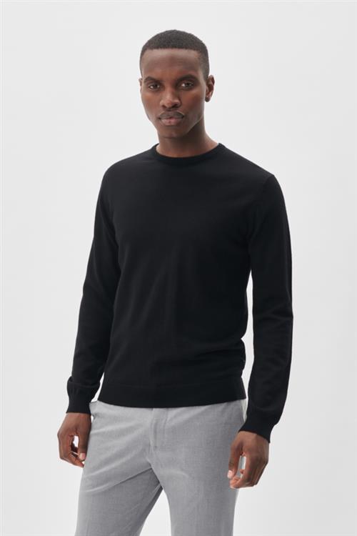 Se Matinique Margrate Mand Sort Sweaters Str L - Merino Uld hos Magasin ved Magasin