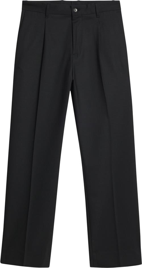 Se J. Lindeberg Haij Pleated Twill Pants Mand Sort Habitbukser Str 46 - hos Magasin ved Magasin