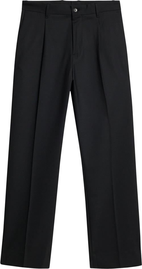 J. Lindeberg Haij Pleated Twill Pants Mand Sort Habitbukser Str 54 - hos Magasin