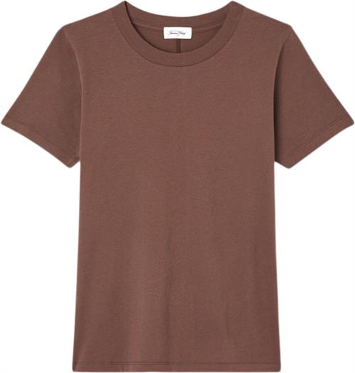 American Vintage Gami21h24 Kvinde Brown Kortærmede T-shirts Str M - Bomuld hos Magasin