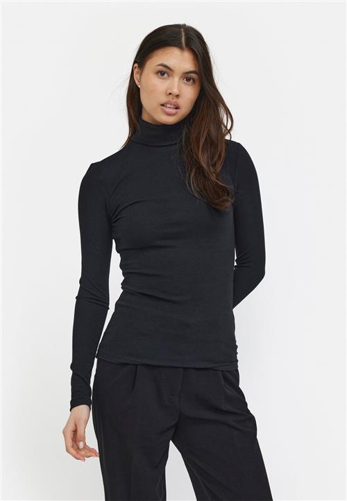 Soft Rebels Srfenja Rollneck Top Kvinde Black Rullekraver Str S - hos Magasin