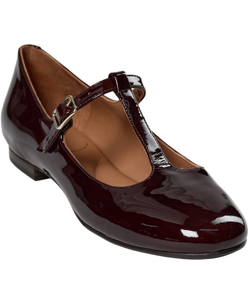 Billi Bi Ballerina A7428 Kvinde Brown Patent 206 Ballerinaer Str 38 - hos Magasin