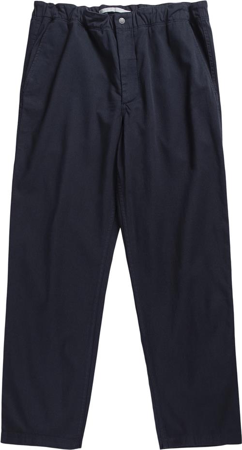 Norse Projects Ezra Light Stretch Mand Blå Casual Bukser Str L - hos Magasin