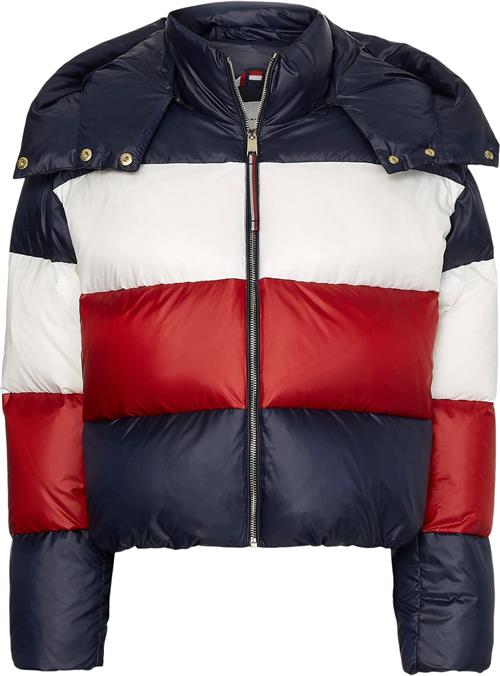 Tommy Hilfiger Sport Colorblock Dunjakke Mand Blå Sneakers Str XS - hos Magasin