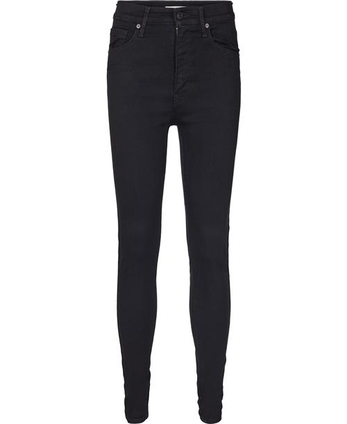 Se Levi's Mile High Super Skinny Jeans Kvinde Sort Skinny Jeans Skinny Fit Str W30 / L32 - hos Magasin ved Magasin