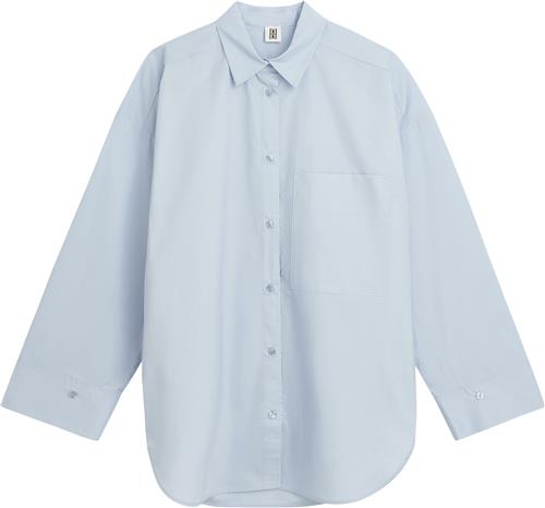 Se By Malene Birger Derris Kvinde Periwinkle Blue Langærmede Skjorter Str 42 - hos Magasin ved Magasin