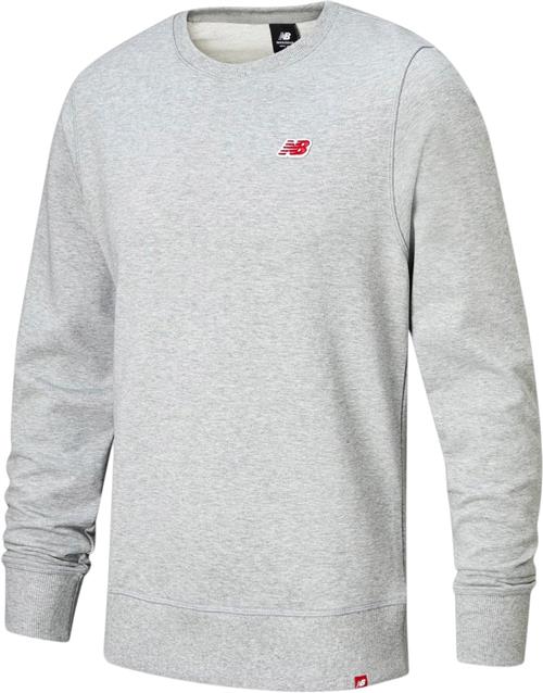 New Balance Small Logo Crewneck Sweatshirt Kvinde Grey Sweatshirts Str XS - Bomuld hos Magasin