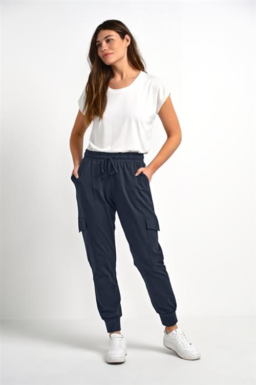 Kaffe Kasiggi Linda Pants NP MIN 20 PCS Kvinde Midnight Marine Cargo Bukser Loose Fit Str XS - hos Magasin