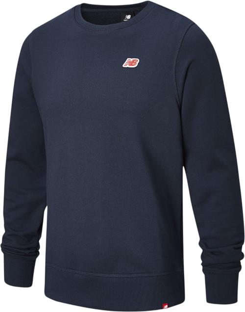 New Balance Small Logo Crewneck Sweatshirt Kvinde Eclipse Sweatshirts Str M - Bomuld hos Magasin