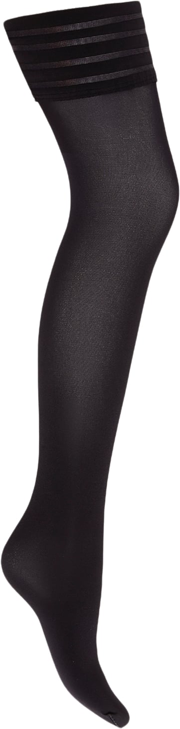 Wolford Velvet de Luxe 50 Stayup Selvsiddende Strømper Str L - hos Magasin