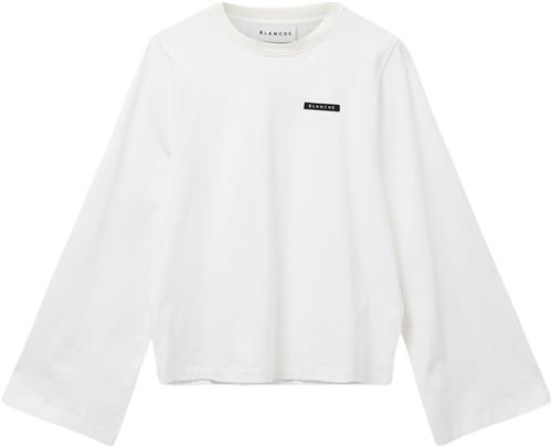 Blanche Alberbl T-shirt LSL Kvinde 10 White Kortærmede T-shirts Str XS - Bomuld hos Magasin