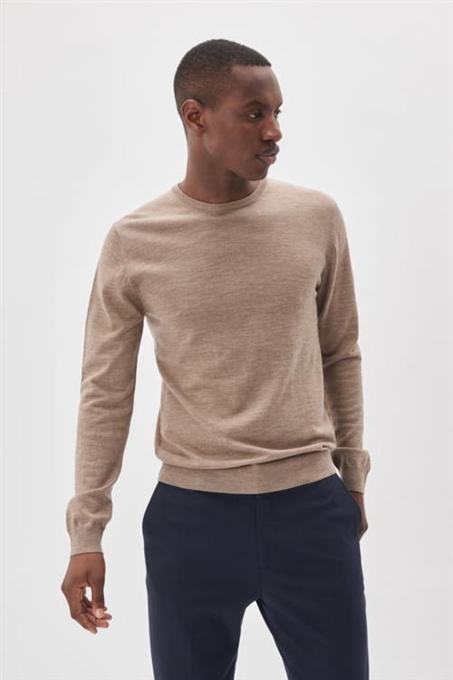 Matinique Margrate Mand Khaki Melange Sweaters Str XL - Merino Uld hos Magasin