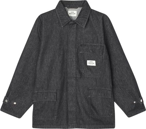 Mads Nørgaard - Copenhagen Dark Denim Johnny Jacket Kvinde Sort Overgangsjakker Str 40-42 Denim - hos Magasin