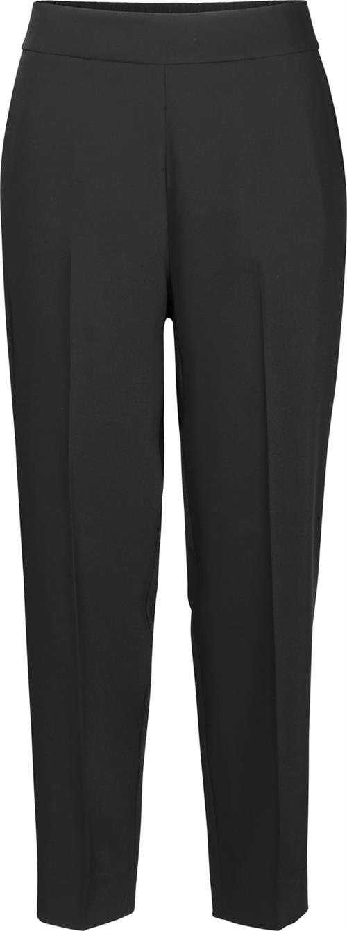 Second Female Garbo Trousers Kvinde Black Bukser Med Lige Ben Str L - hos Magasin