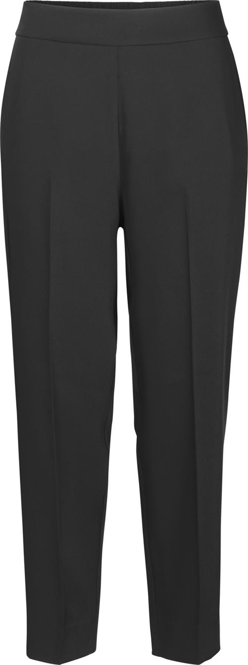 Second Female Garbo Trousers Kvinde Black Bukser Med Lige Ben Str XL - hos Magasin