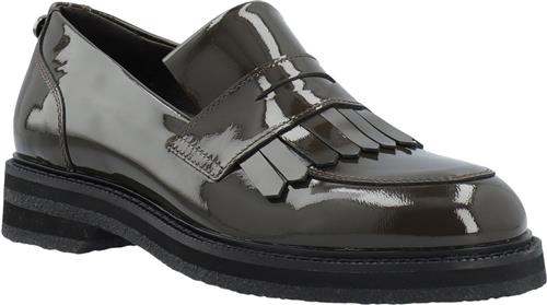 Se Cashott Casbetty Loafer W. Fringes Patent Leather Kvinde Coffee Loafers Str 41 - Læder hos Magasin ved Magasin