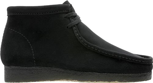 Clarks Originals Wallabee Boot Black Sde, G, 7 Mand Black Suede Snørestøvler Str 43 - hos Magasin