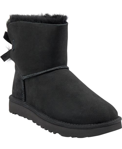 UGG W Mini Bailey Bow II Kvinde Black Vinterstøvler Str 39 - hos Magasin